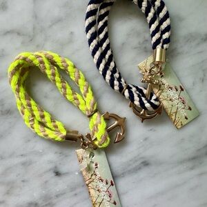 🆕 with tags - bundle of 2️⃣ Nautical Rope Bracelets with Anchor Charms ⚓️